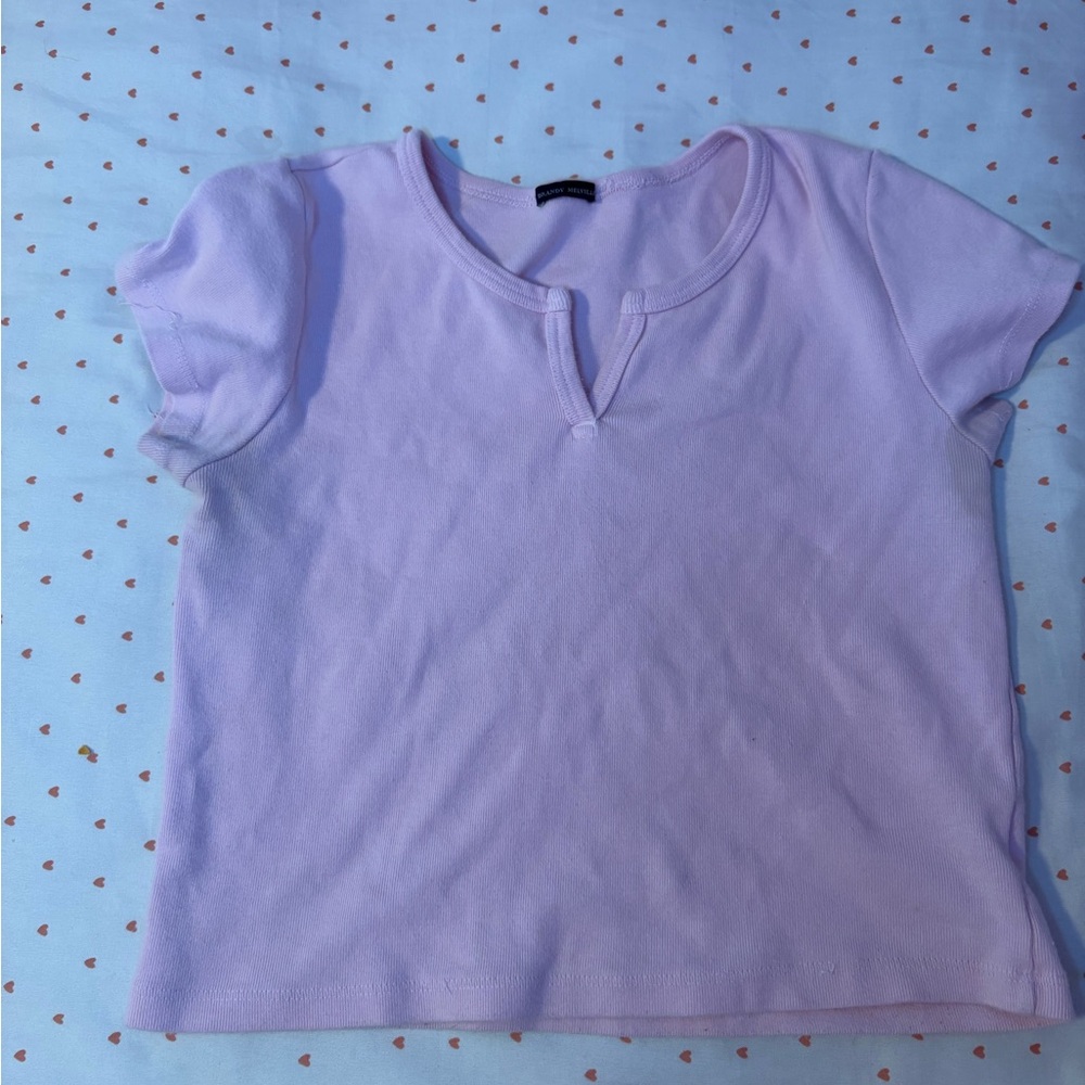 Brandy Melville Purple Short Sleeve Tee